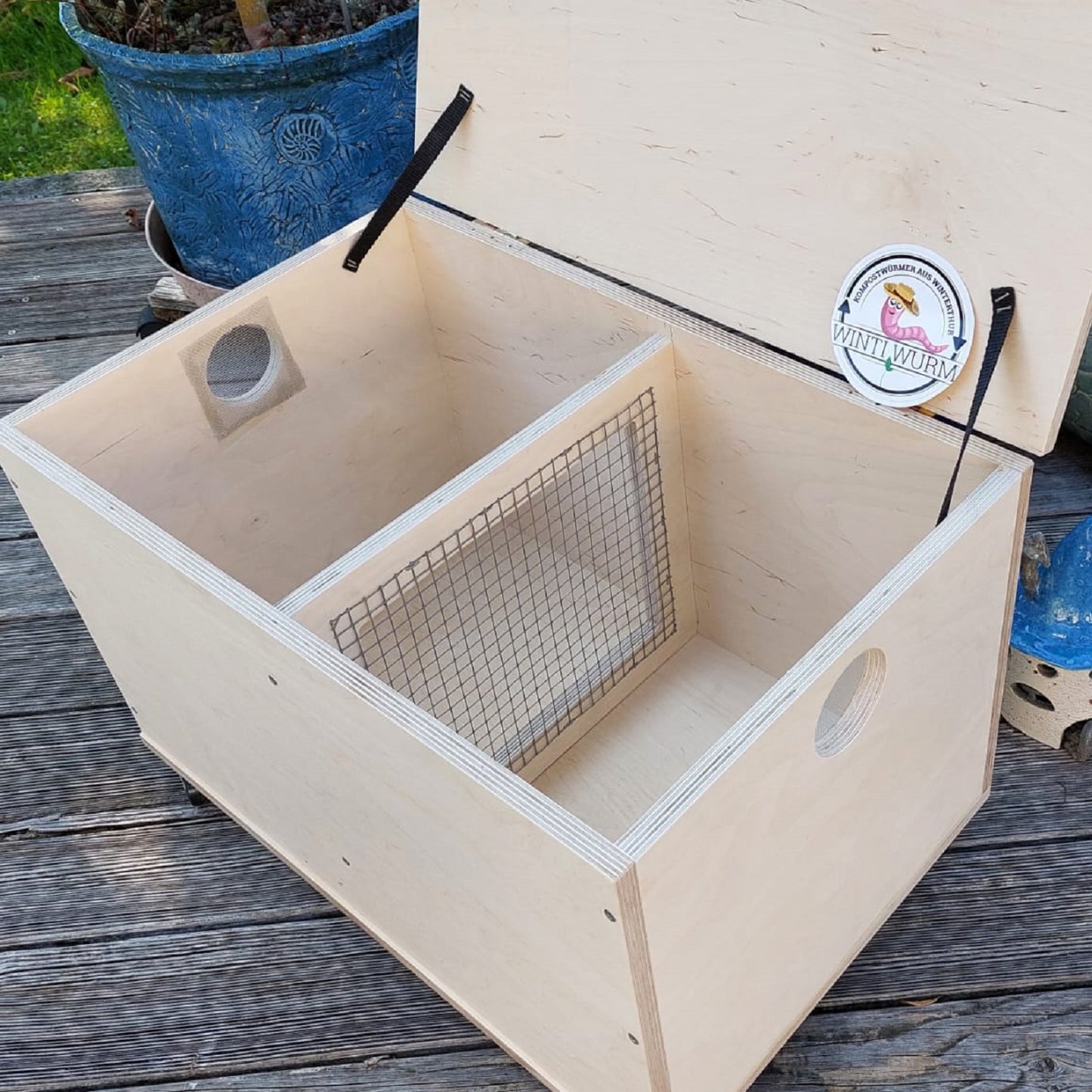 Wurmkiste aus Holz